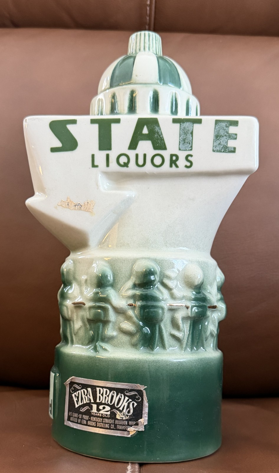 VINTAGE 1969 EZRA BROOKS FLORIDA STATE LIQUOR DECANTER VINTAGE 1969 EZRA BROOKS FLORIDA STATE LIQUOR DECANTER