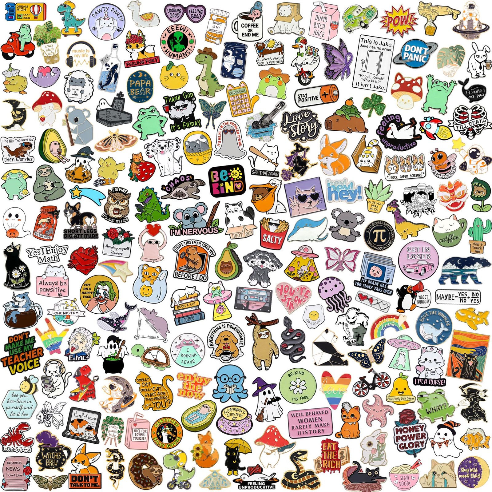 20/40/50/80 PCS Cute Enamel Backpack Pins, Funny Enamel Pins Bulk Set Cool Bu... 20/40/50/80 PCS Cute Enamel Backpack Pins, Funny Enamel Pins Bulk Set Cool Bu...