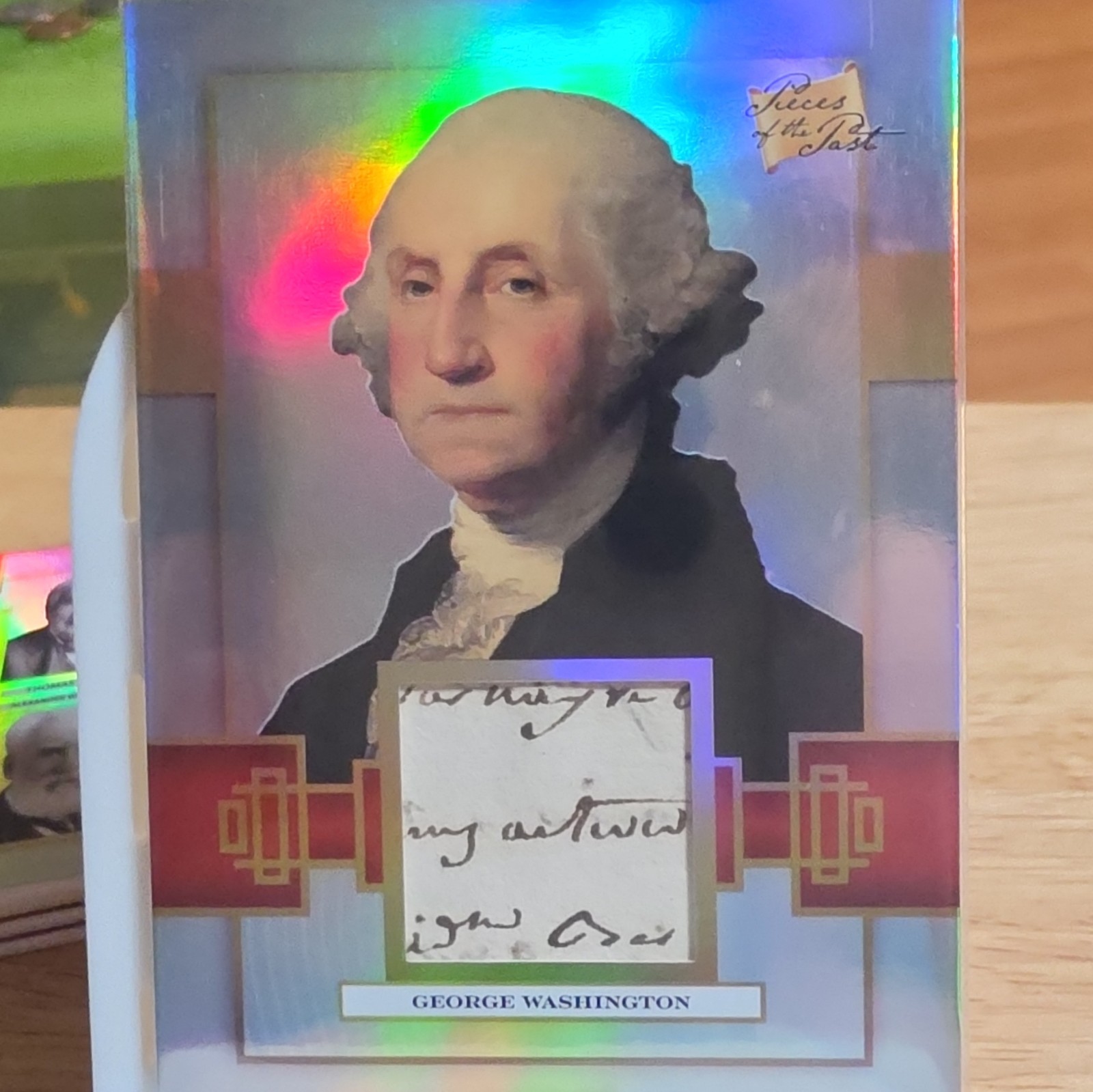 Pieces of the Past 2026 George Washington #301 Hand Written Word Relic