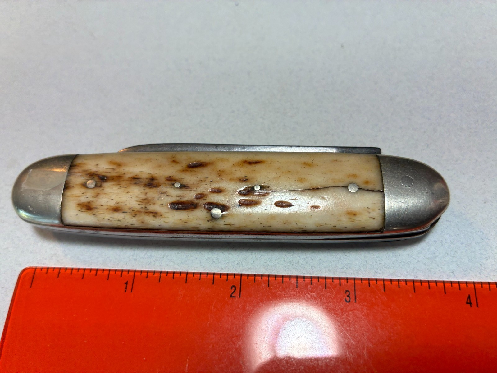 Antique Lakeside Cutlery Co Bone Handled Pocket Knife.