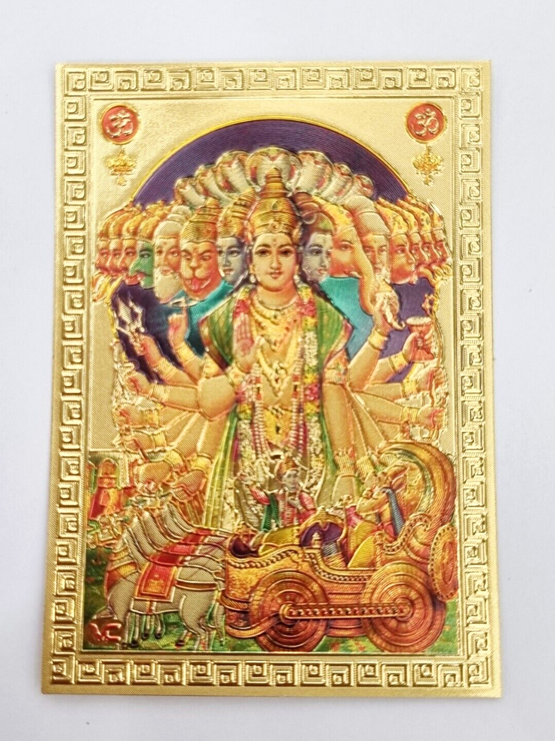 Image God Narayana Narai Vishnu Open WorId Many Face Picture Engraved Small Gift