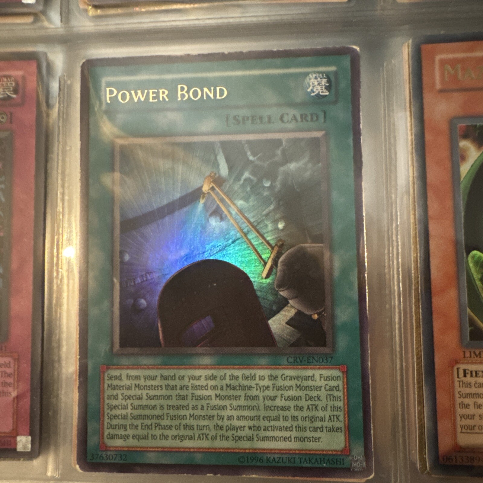 YUGIOH POWER BOND ULTRA RARE CRV-EN037 YUGIOH POWER BOND ULTRA RARE CRV-EN037