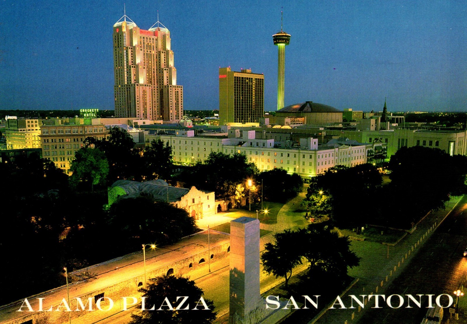 Alamo Plaza San Antonio Texas Postcard
