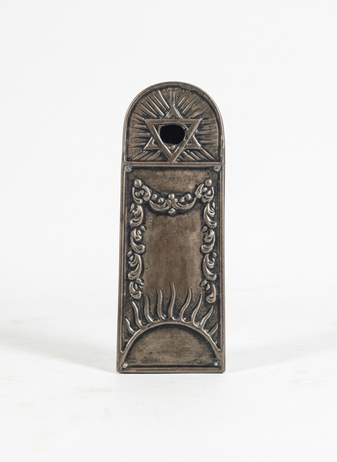 Antique German Judenstil silver mezuzah late 19th/early 20th Century RARE Antique German Judenstil silver mezuzah late 19th/early 20th Century RARE