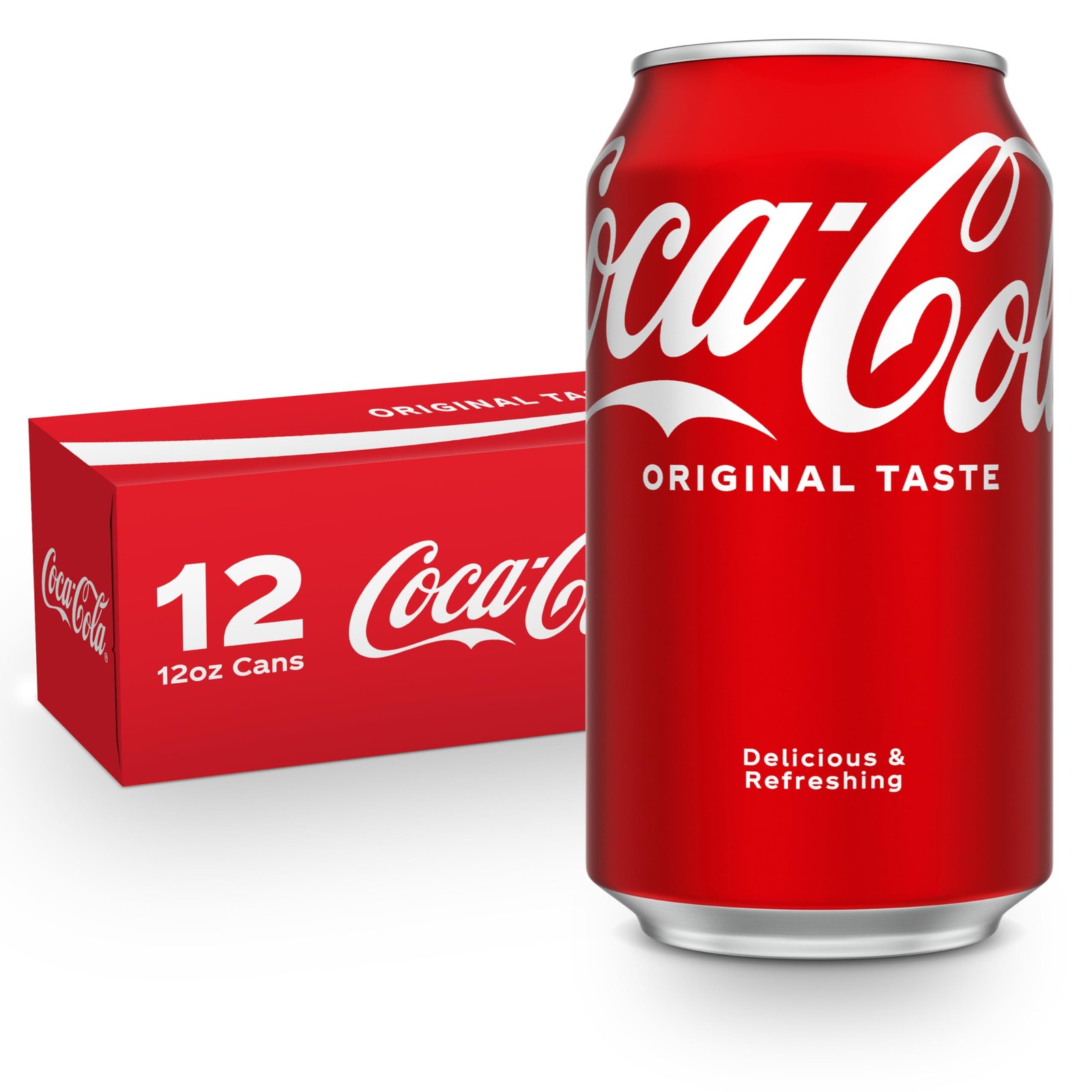 Coca-Cola Soda Soft Drink Fridge Pack Cans, 12 Fl Oz (Pack of 12), Rich Brown Coca-Cola Soda Soft Drink Fridge Pack Cans, 12 Fl Oz (Pack of 12), Rich Brown