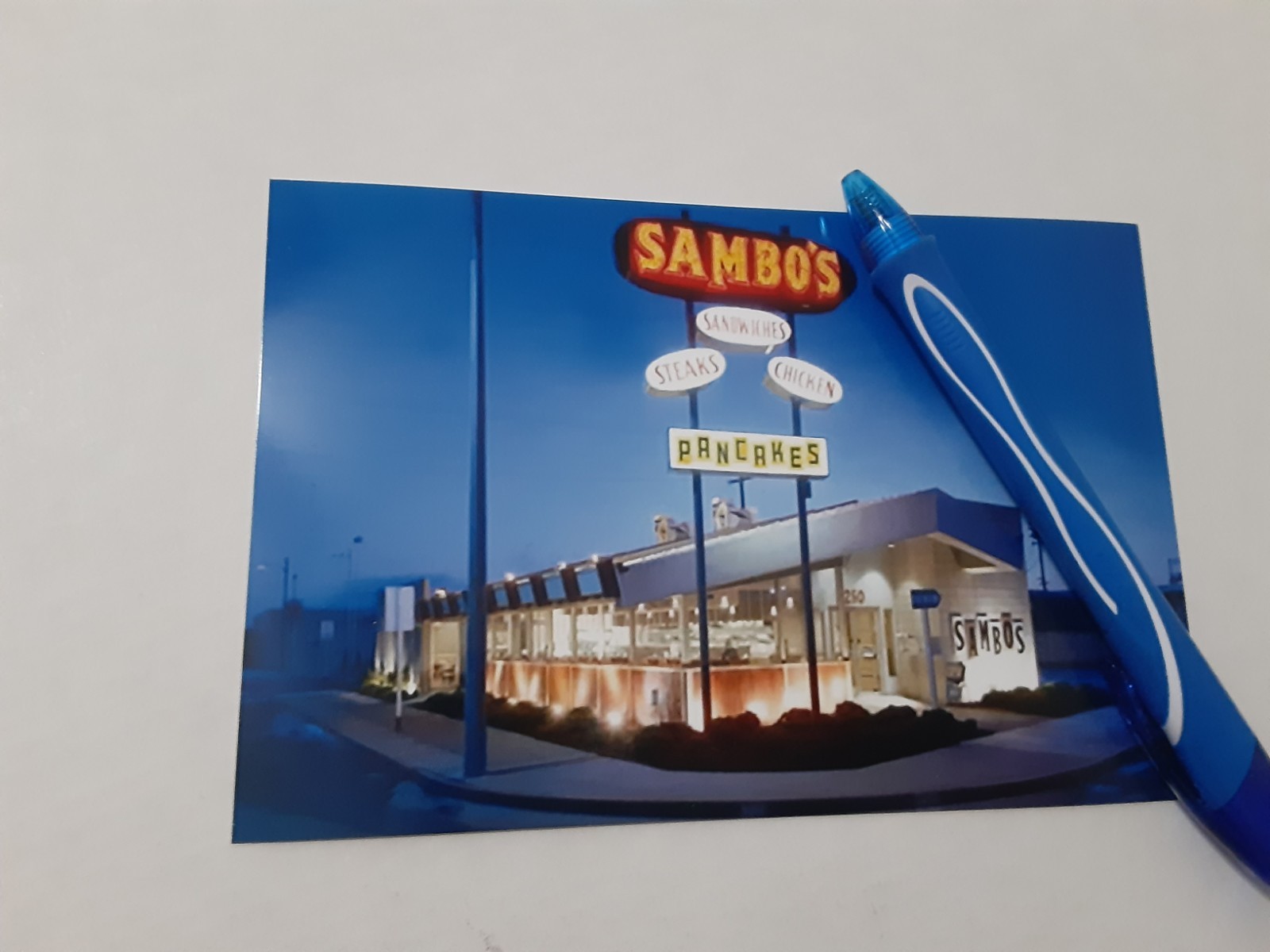 SAMBO'S PANCAKES STEAK HOUSE  RESTAURANT 1960s GLOSSY COLOR 4X6 PHOTO
