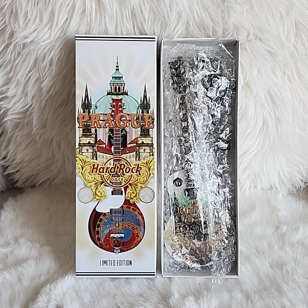 HARD ROCK CAFE PRAGUE 9.5” TALL MINI CITY TEE GUITAR STAND & BOX NIB HARD ROCK CAFE PRAGUE 9.5” TALL MINI CITY TEE GUITAR STAND & BOX NIB