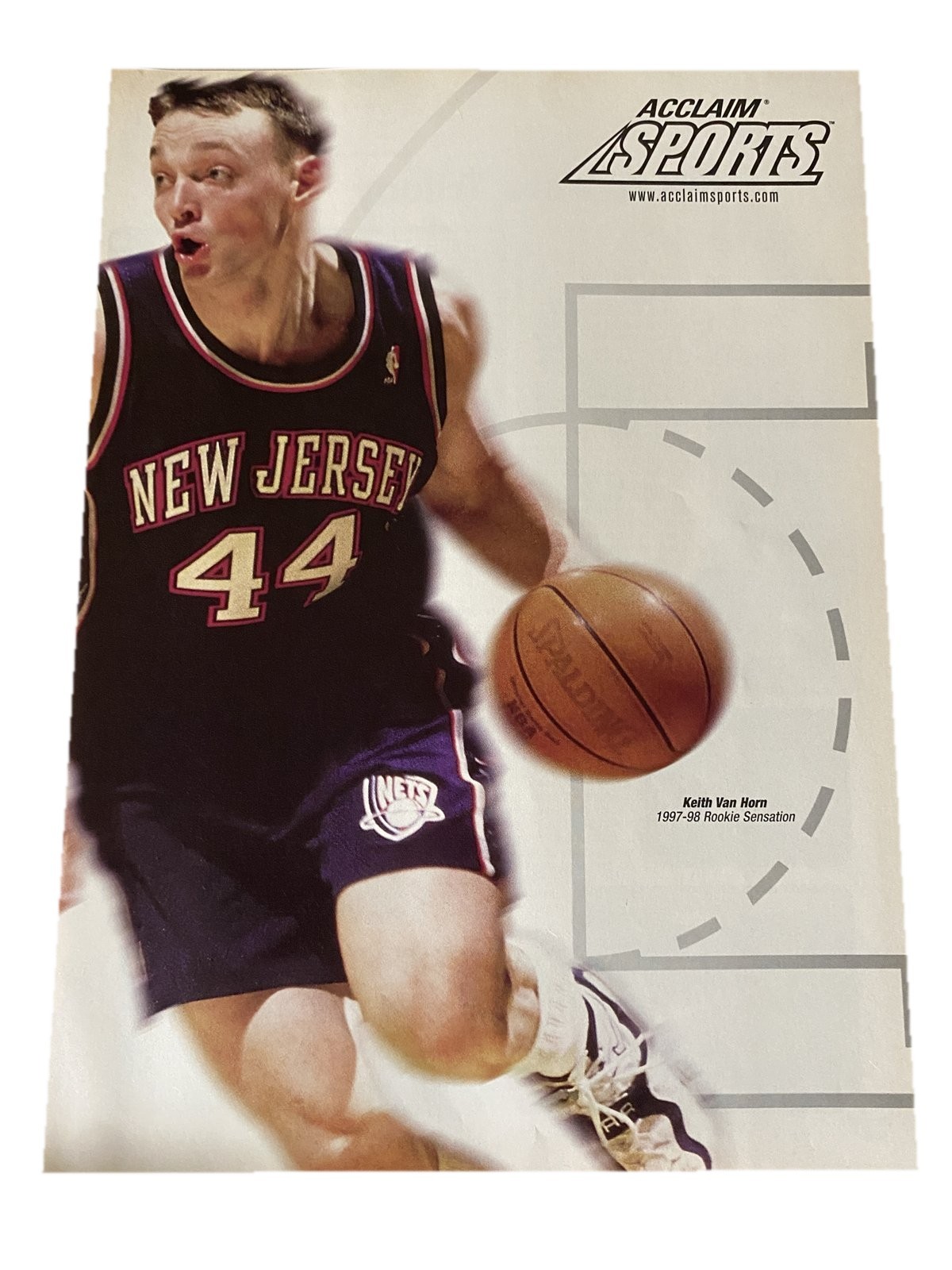 Keith Van Horn New Jersey Nets 1997-98 Acclaim Sports Poster Print