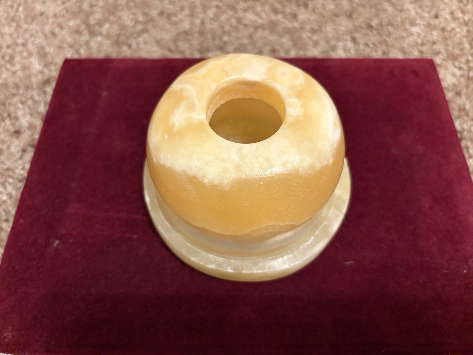 Alabaster Stone Candle Holder
