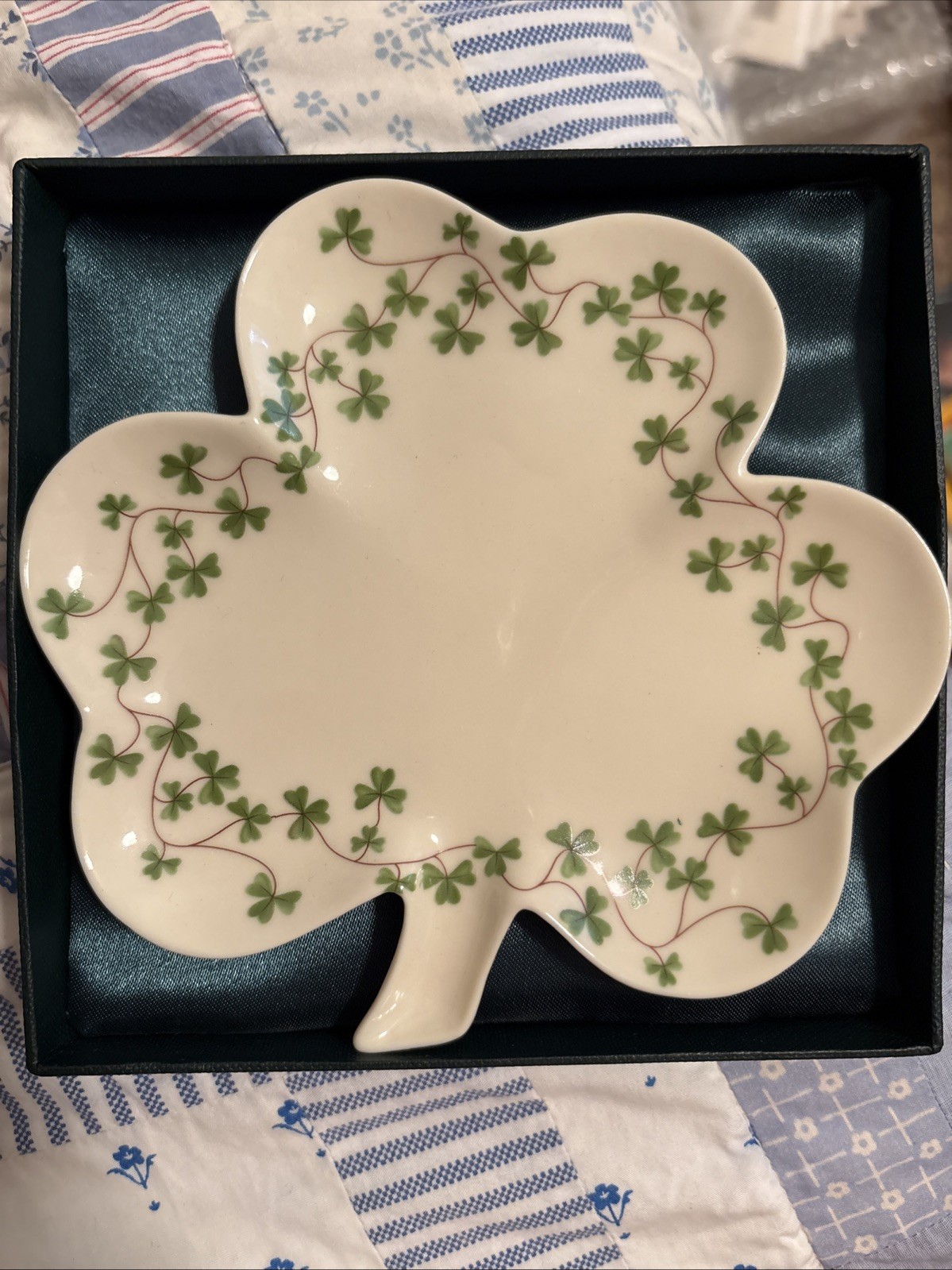 Shannon Shamrock Dish 6” 4818 St Patrick’s Day Irish  - I Godinger & Co In Box