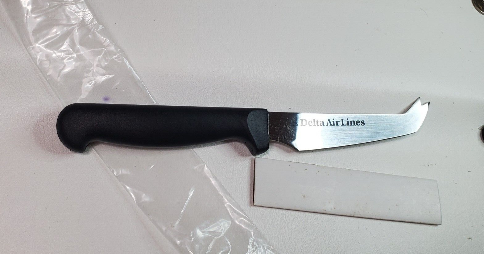 Delta Airlines Cheese Knife Abco Stainless 8.25in. Cutlery Black Handle
