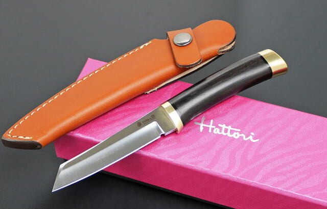 Hattori Hunting Knife 3717 Tanto Hunter Drop Point Outdoor Tool Knife