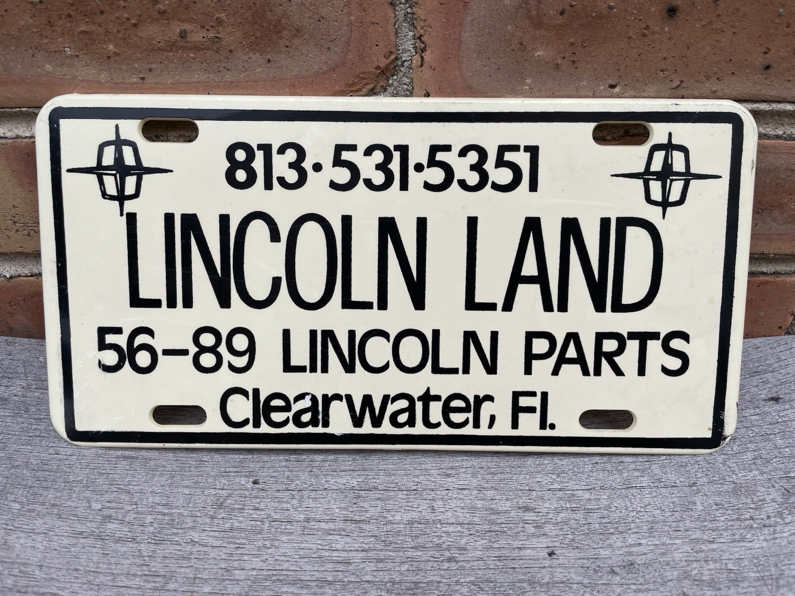🔥 Lincoln Land Booster License Plate Parts Clearwater Florida 1956 1989 Plastic