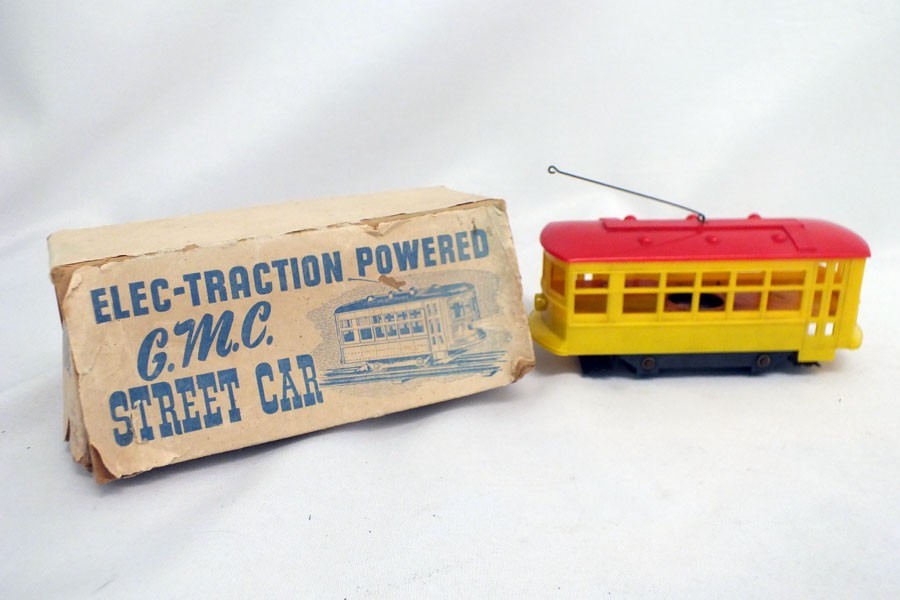 Vtg General Motors GMC Elec-Traction Electric Street Car Trolley In Box