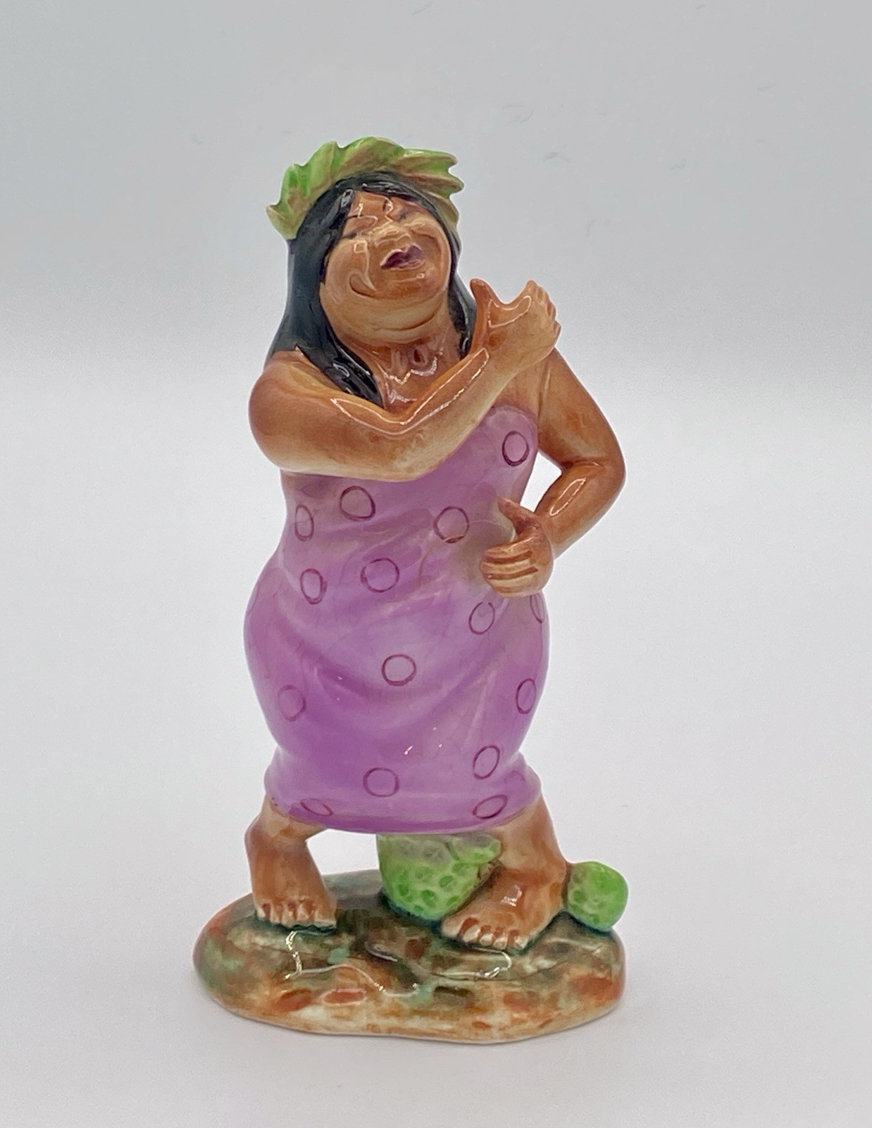 Vintage Hawaiian Ceramic Porcelain Hula figurine RARE Ucagco