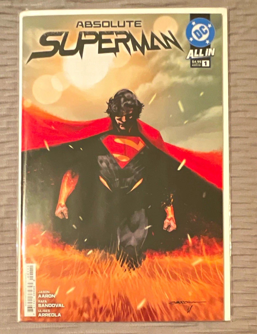 DC Comics Absolute Superman #1 (Modern Age) Jason Aaron Rafa Sandoval 1st print DC Comics Absolute Superman #1 (Modern Age) Jason Aaron Rafa Sandoval 1st print