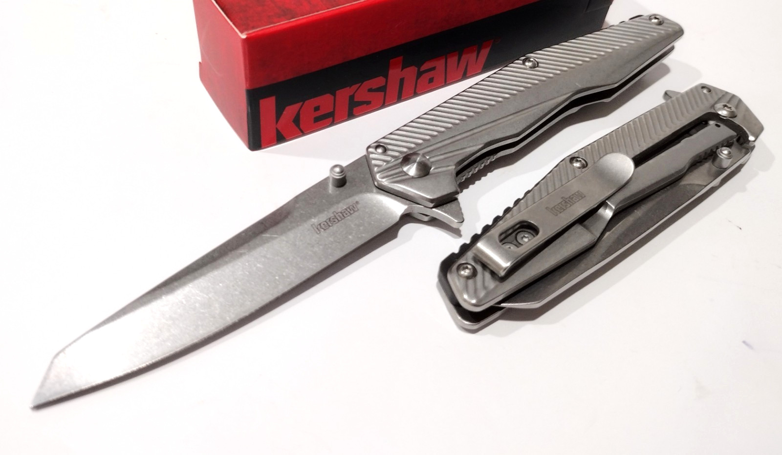 KERSHAW KS1368 Topknot A/O Stainless Steel Reverse Tanto Tactical Pocket Knife