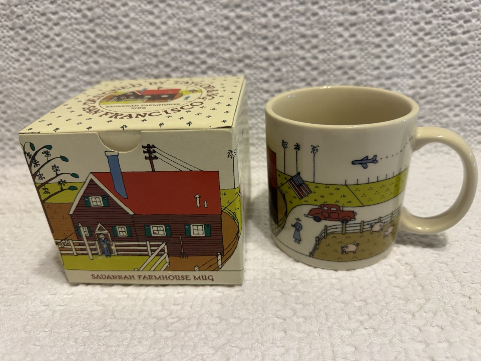 Vintage 1983 Taylor & NG Savanna Farmhouse Mug New in Box