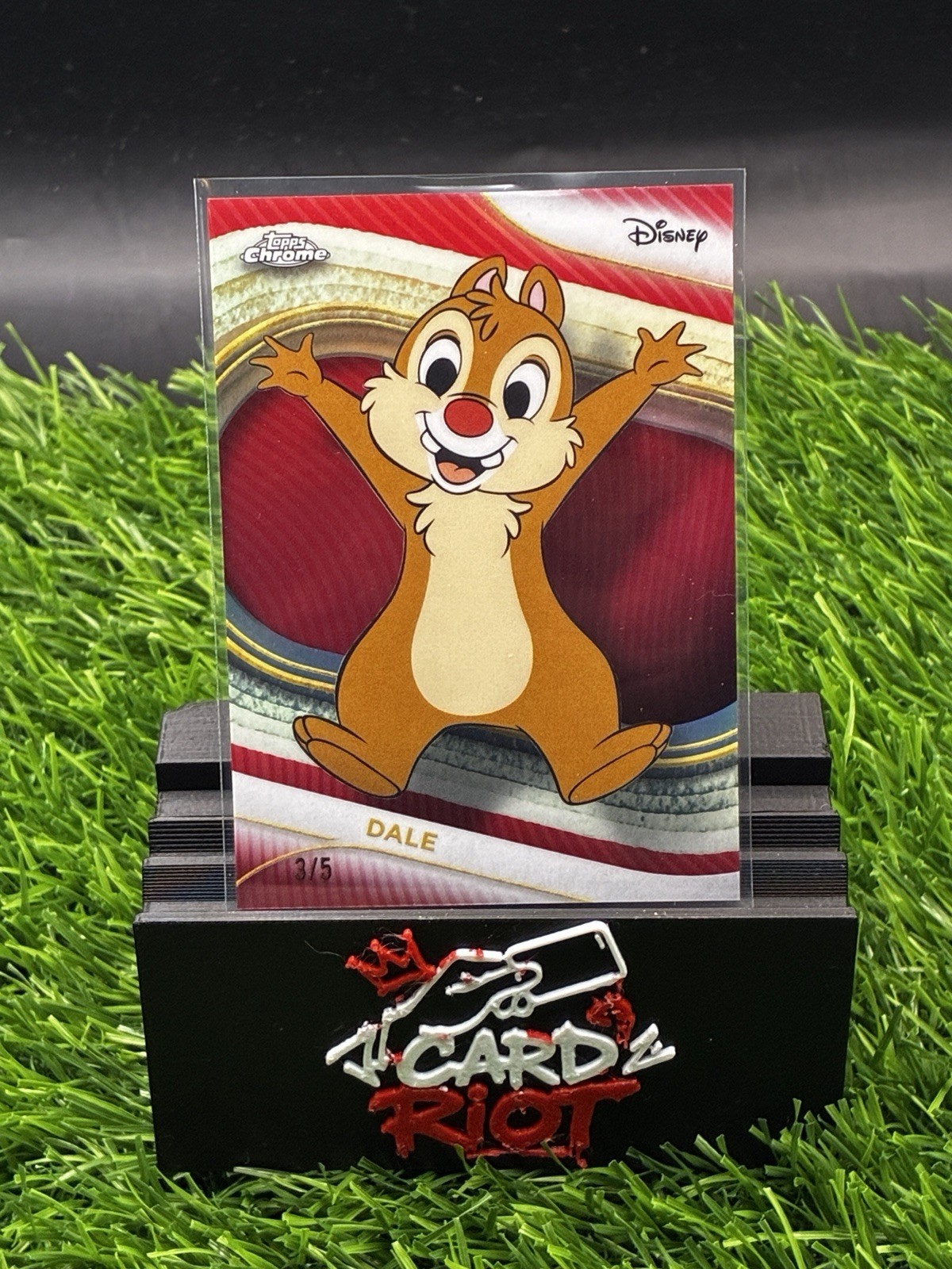 Dale 2025 Topps Chrome Disney #27 True Red Refractor 3/5