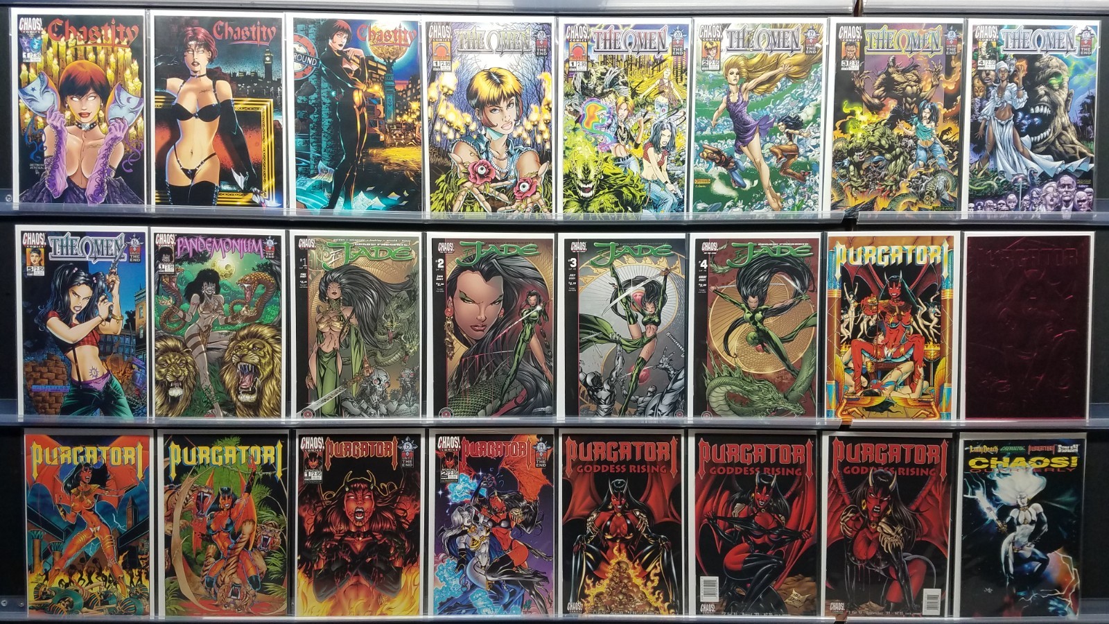 CHASTITY THEATRE OF PAIN 1-3 PURGATORI VAMPYRE\'S MYTH PREL 1 2 3 + MORE CHAOS