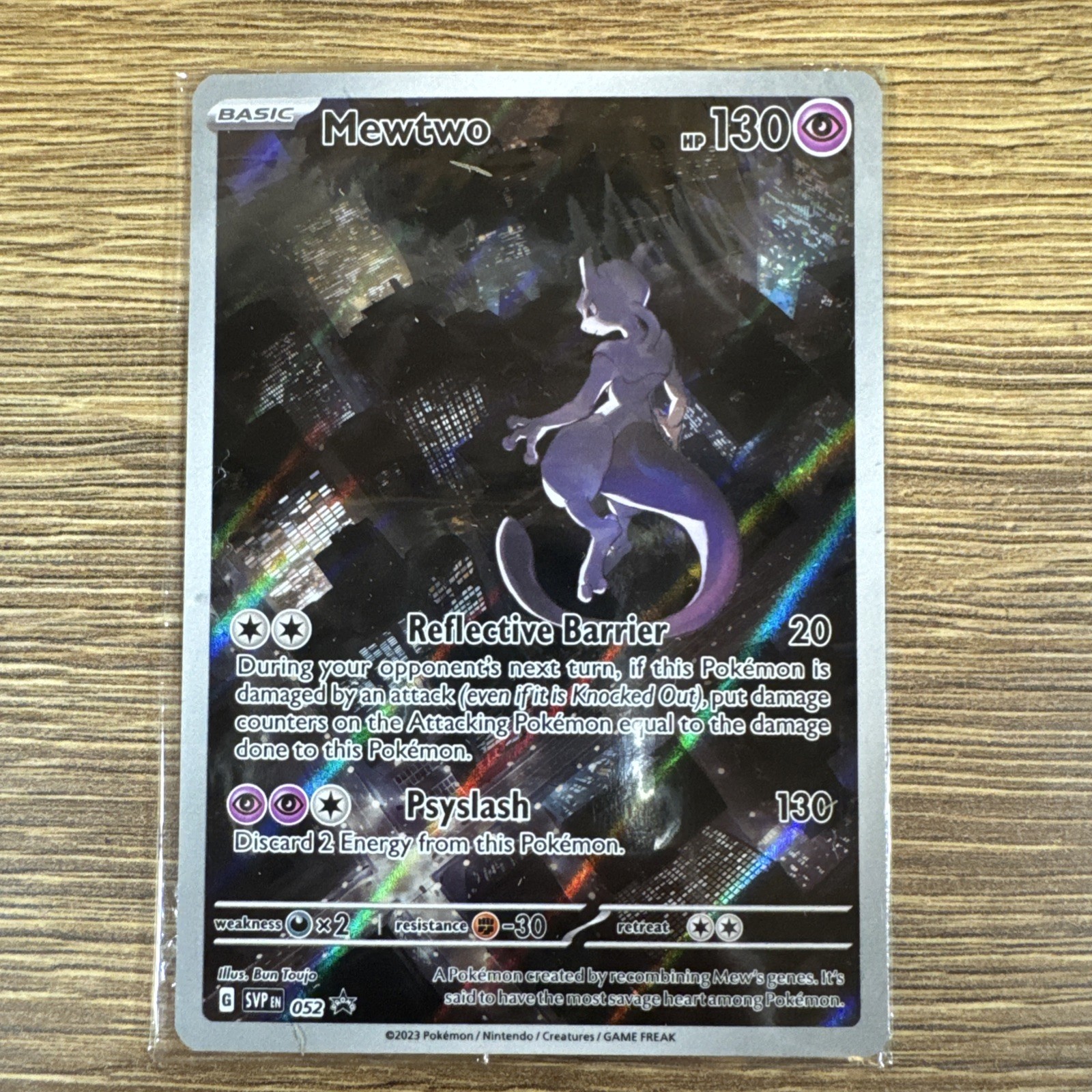Mewtwo 052 Sv: Scarlet & Violet Promo Cards Holo Sealed Mewtwo 052 Sv: Scarlet & Violet Promo Cards Holo Sealed