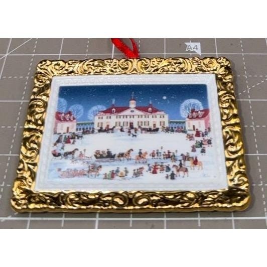 Vintage Ornament Mount Vernon Winter Scene Ornament Limited Edition