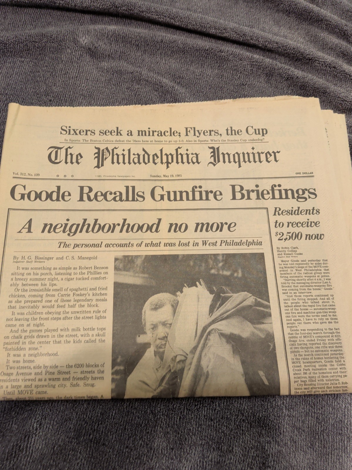 The Philadelphia Inquirer May 19th 1985 The Philadelphia Inquirer May 19th 1985