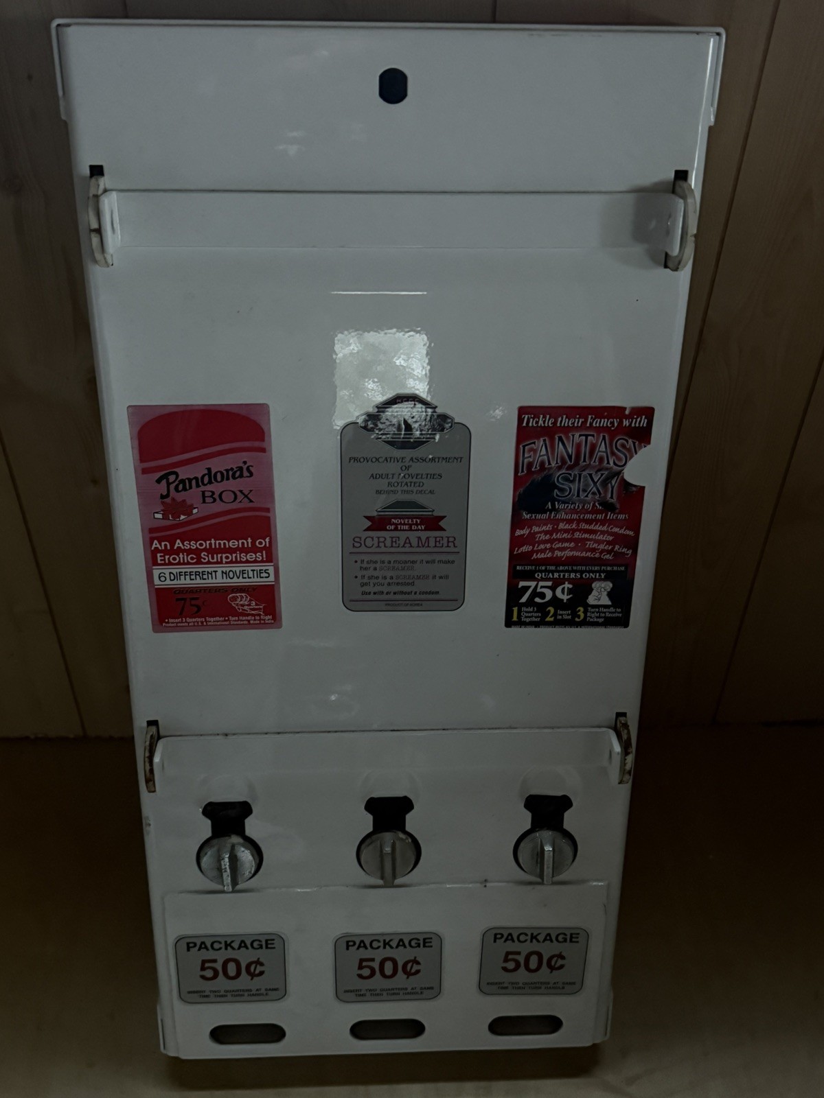 VINTAGE 1980 CONDOM MACHINE PREVIOUSLY REFURBISHED NOVELTY ITEM