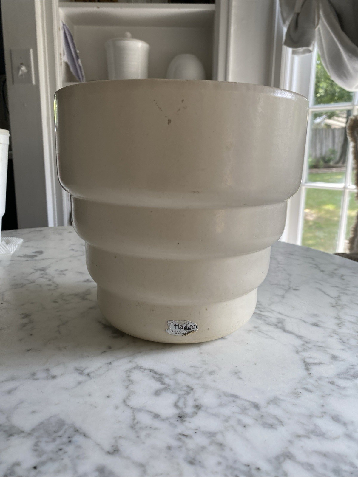Vintage Mid Century Retro Haeger Mod Planter flower pot foil label Vintage Mid Century Retro Haeger Mod Planter flower pot foil label