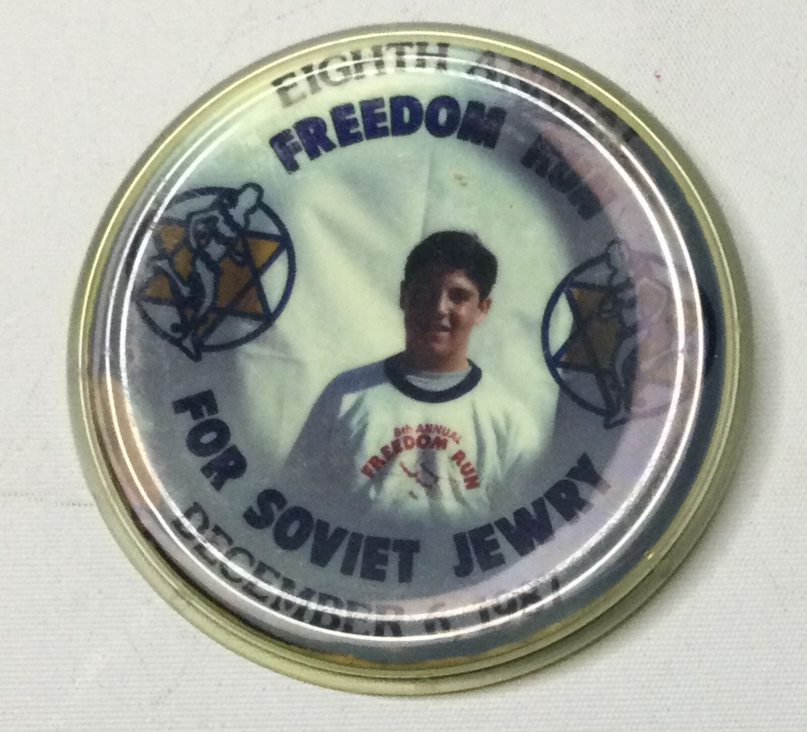 8th Annual FREEDOM RUN FOR SOVIET JEWRY Vintage 1981 Button Pinback 8th Annual FREEDOM RUN FOR SOVIET JEWRY Vintage 1981 Button Pinback