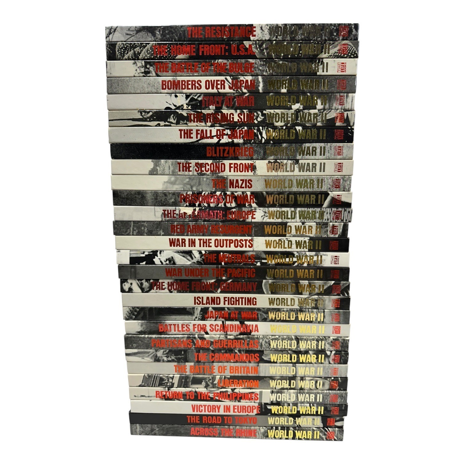 Time Life World War II WWII 28 Book Lot Vintage Hardcover Series 28 of 39