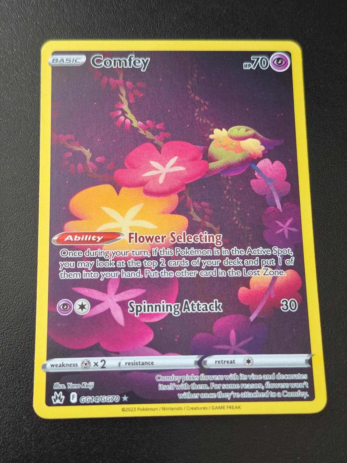 Comfey GG14/GG70 Holo Crown Zenith Galarian Gallery Pokemon NM 2 Comfey GG14/GG70 Holo Crown Zenith Galarian Gallery Pokemon NM 2