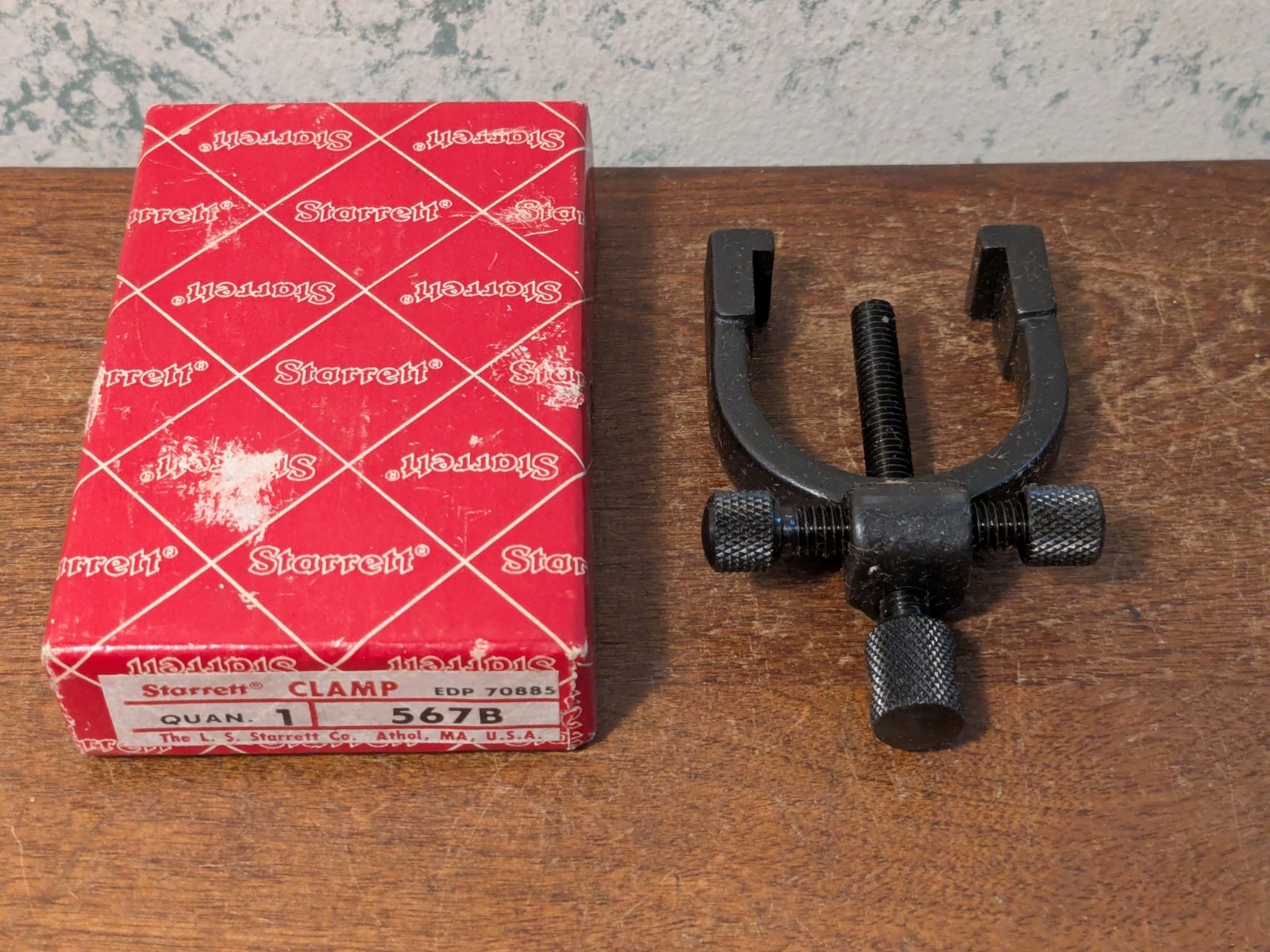 STARRETT V BLOCK CLAMP NO 567B w/ BOX