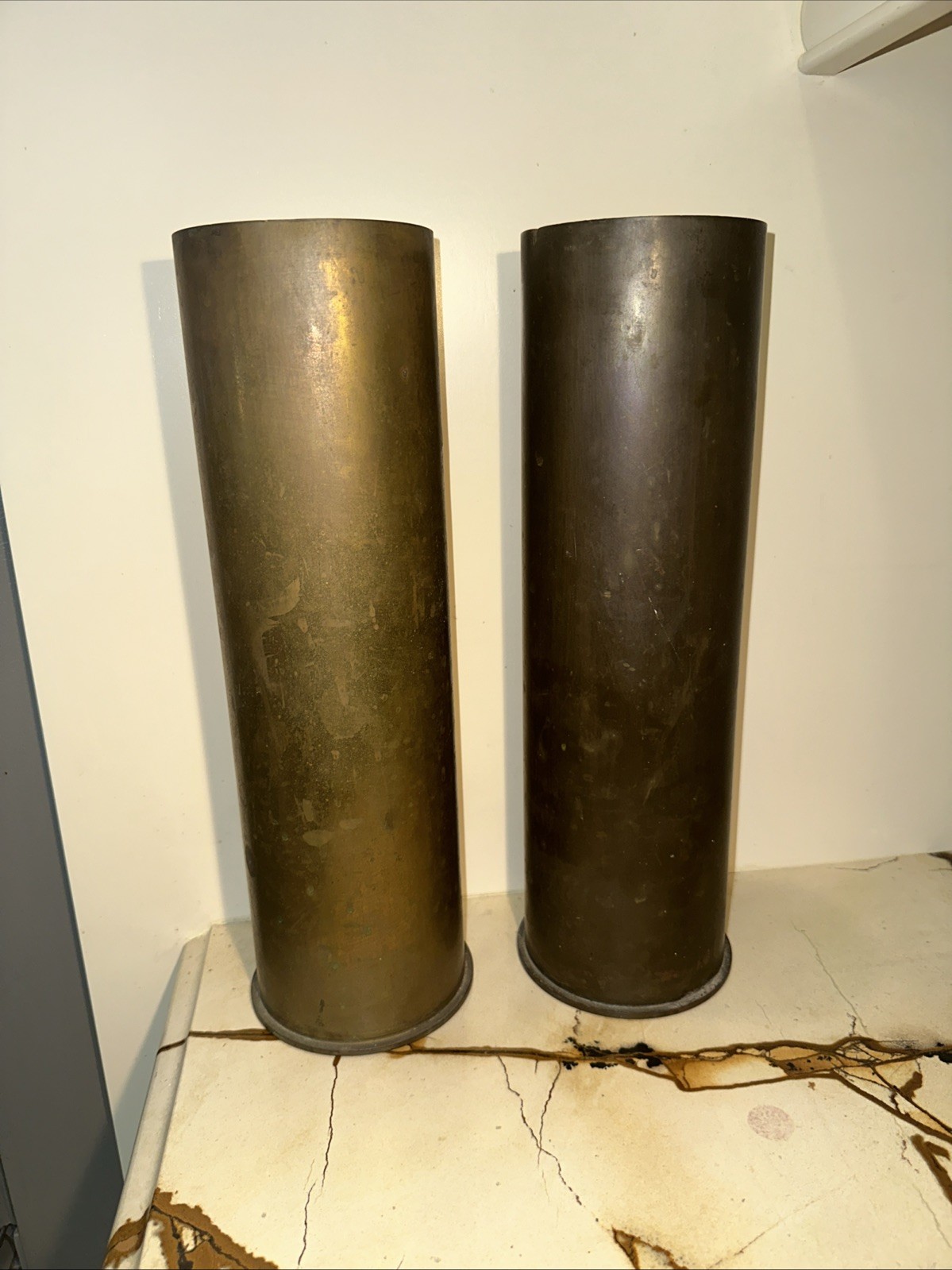 Vintage 1945 US Military 105MM M14 Brass Artillery Shell Dualgran M2 M4 Art WW2