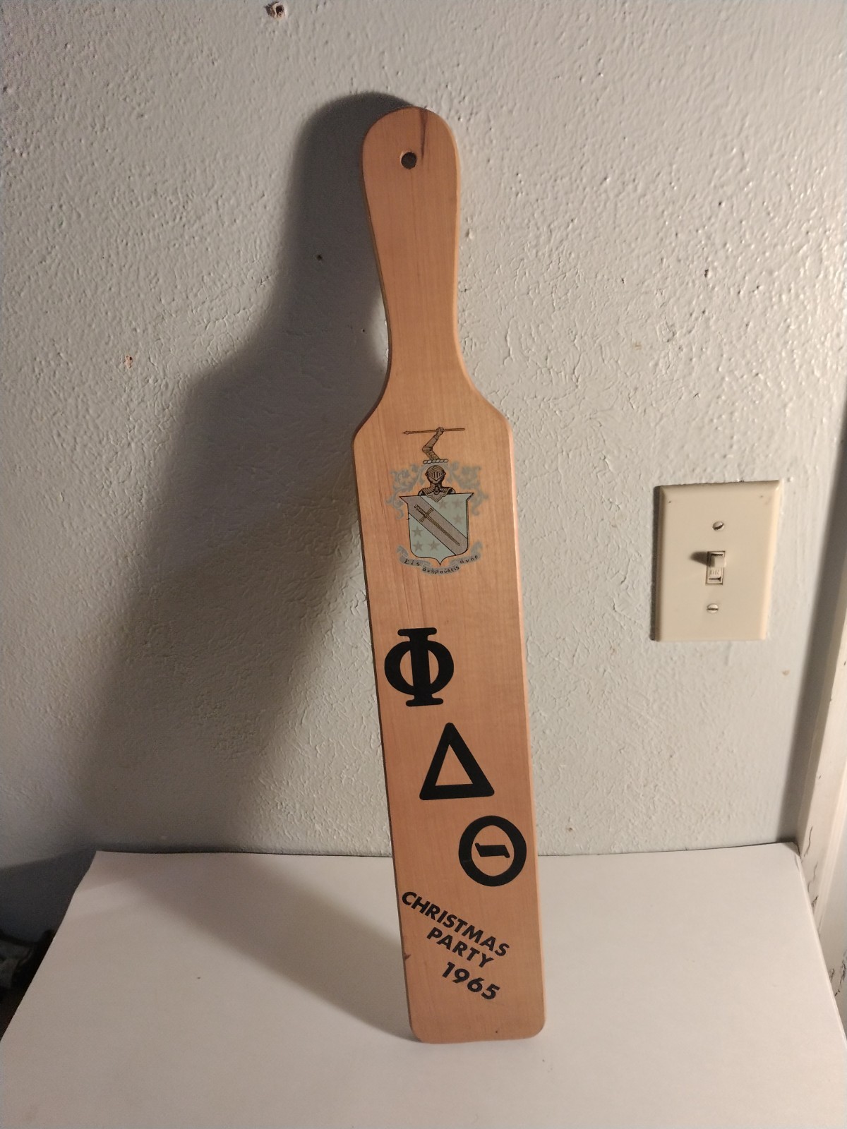 VINTAGE 1965 CHRISTMAS PARTY WESTERN KENTUCKY UNIVERSITY FRATERNITY PADDLE