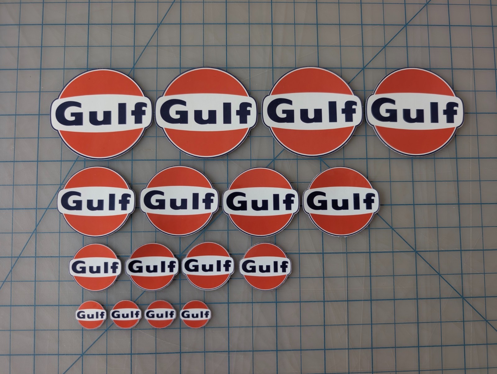 Gulf Oil Racing Sticker Decal High Quality UV Laminated Waterproof 4 yr Outdoor Gulf Oil Racing Sticker Decal High Quality UV Laminated Waterproof 4 yr Outdoor
