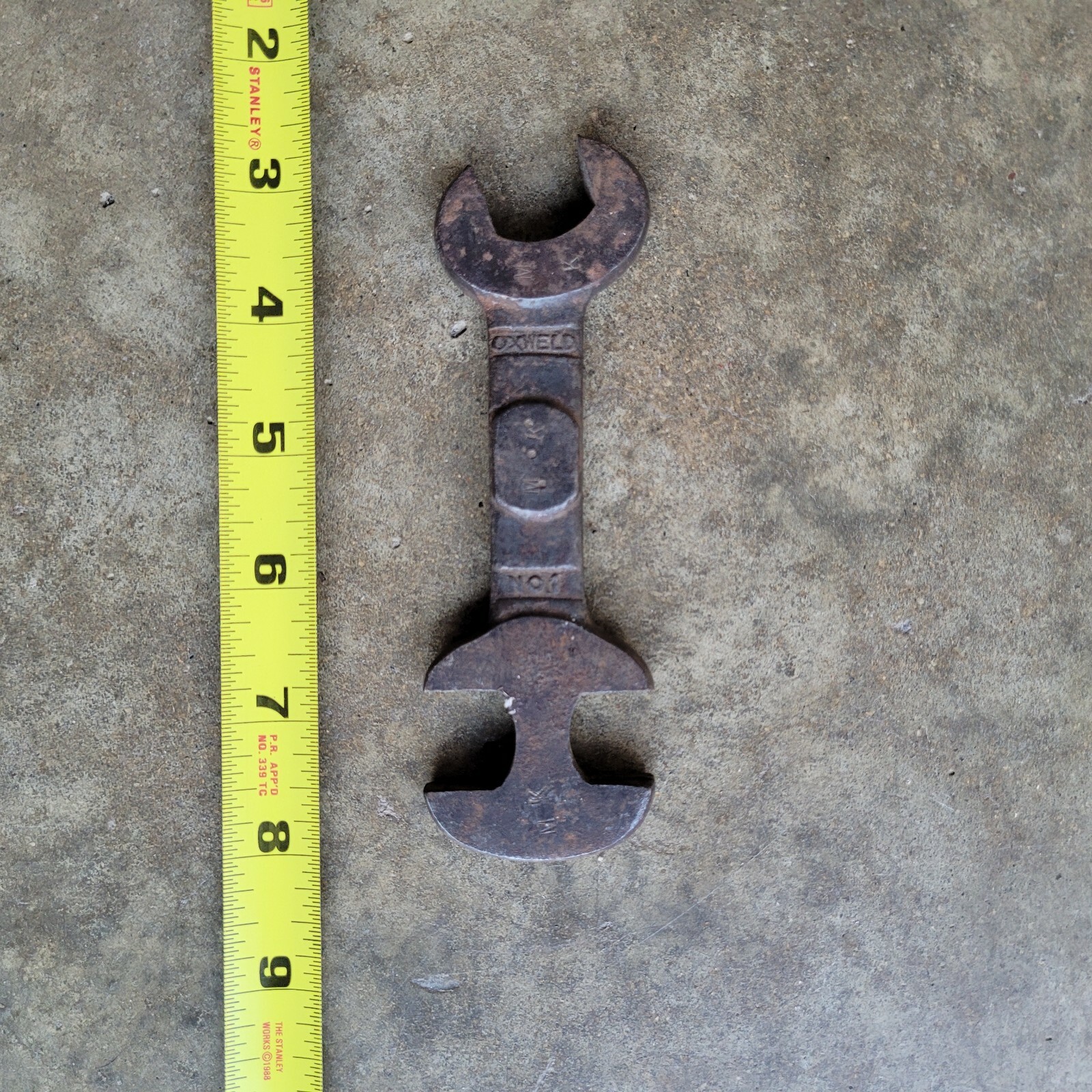 Vintage Oxweld No.1  Welding Gas 3 Way Open End Tank Wrench 
