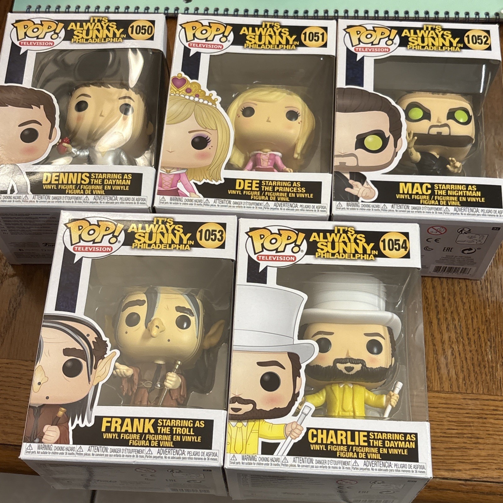 It’s Always Sunny Funko Pop Collection 1050-1054 5 Pops
