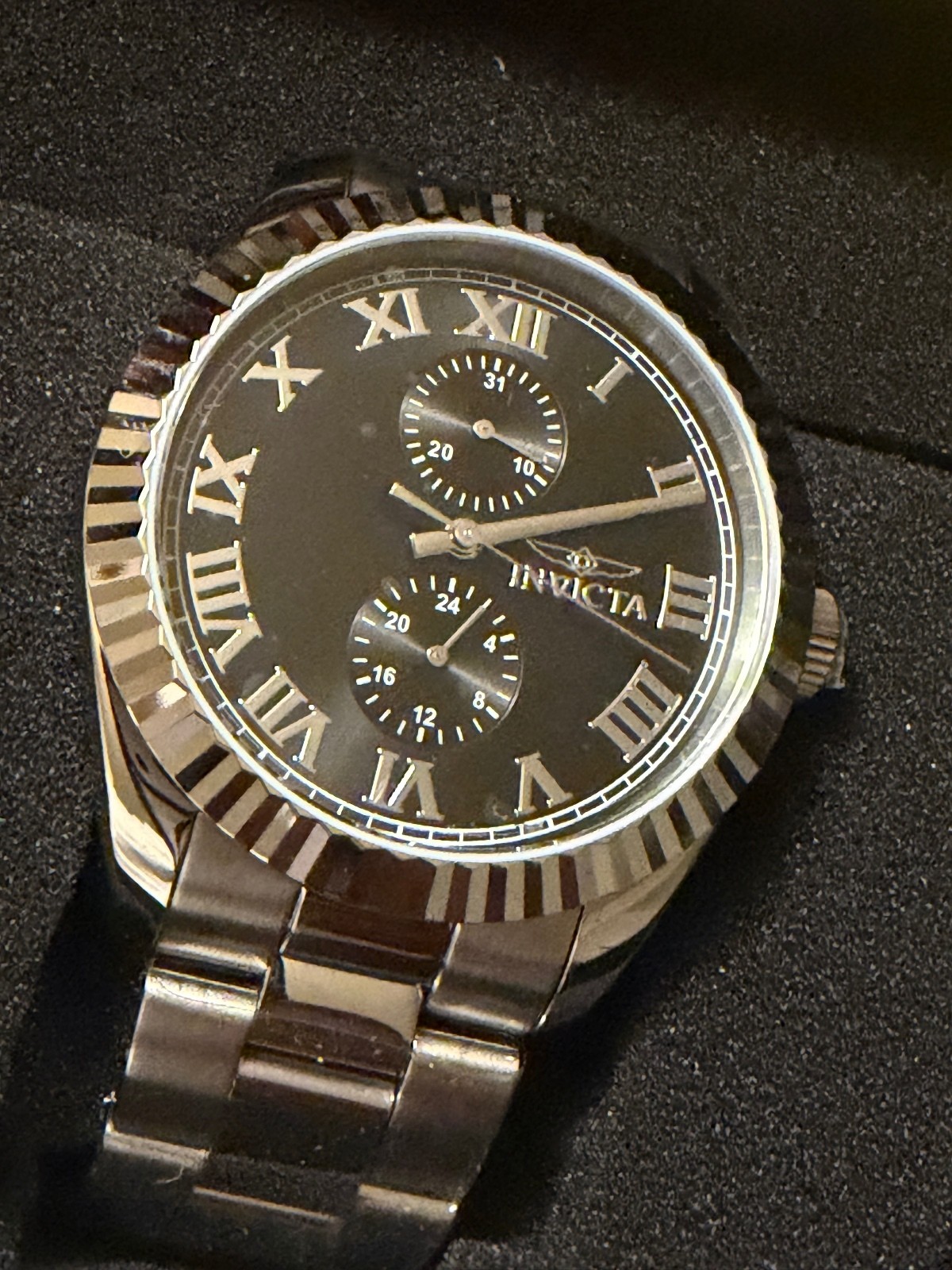 $279 INVICTA SPECIALTY 43mm MENS WATCH-SILVER TONE BAND/BLACK FACE $279 INVICTA SPECIALTY 43mm MENS WATCH-SILVER TONE BAND/BLACK FACE