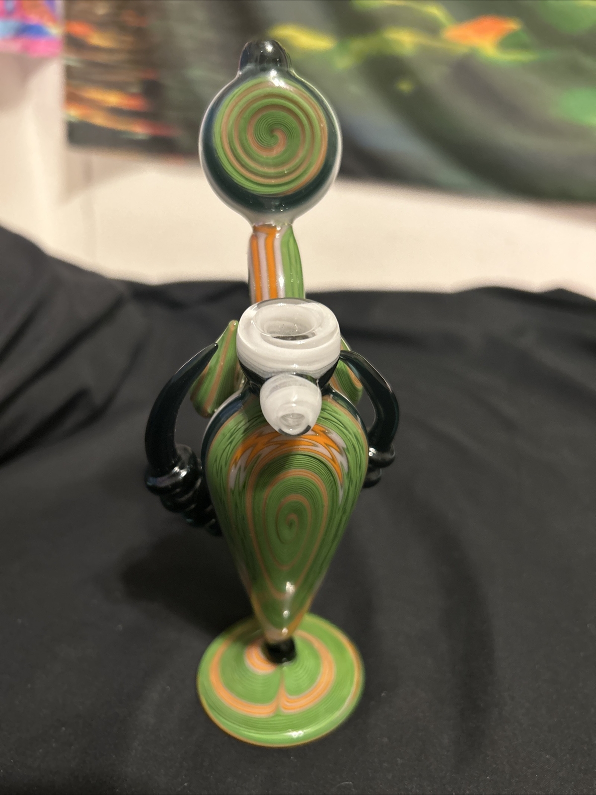 Custom Glass USA Blown Niko Cray 2013- Tobacco Pipe, Dry Piece, Wig Wag Custom Glass USA Blown Niko Cray 2013- Tobacco Pipe, Dry Piece, Wig Wag