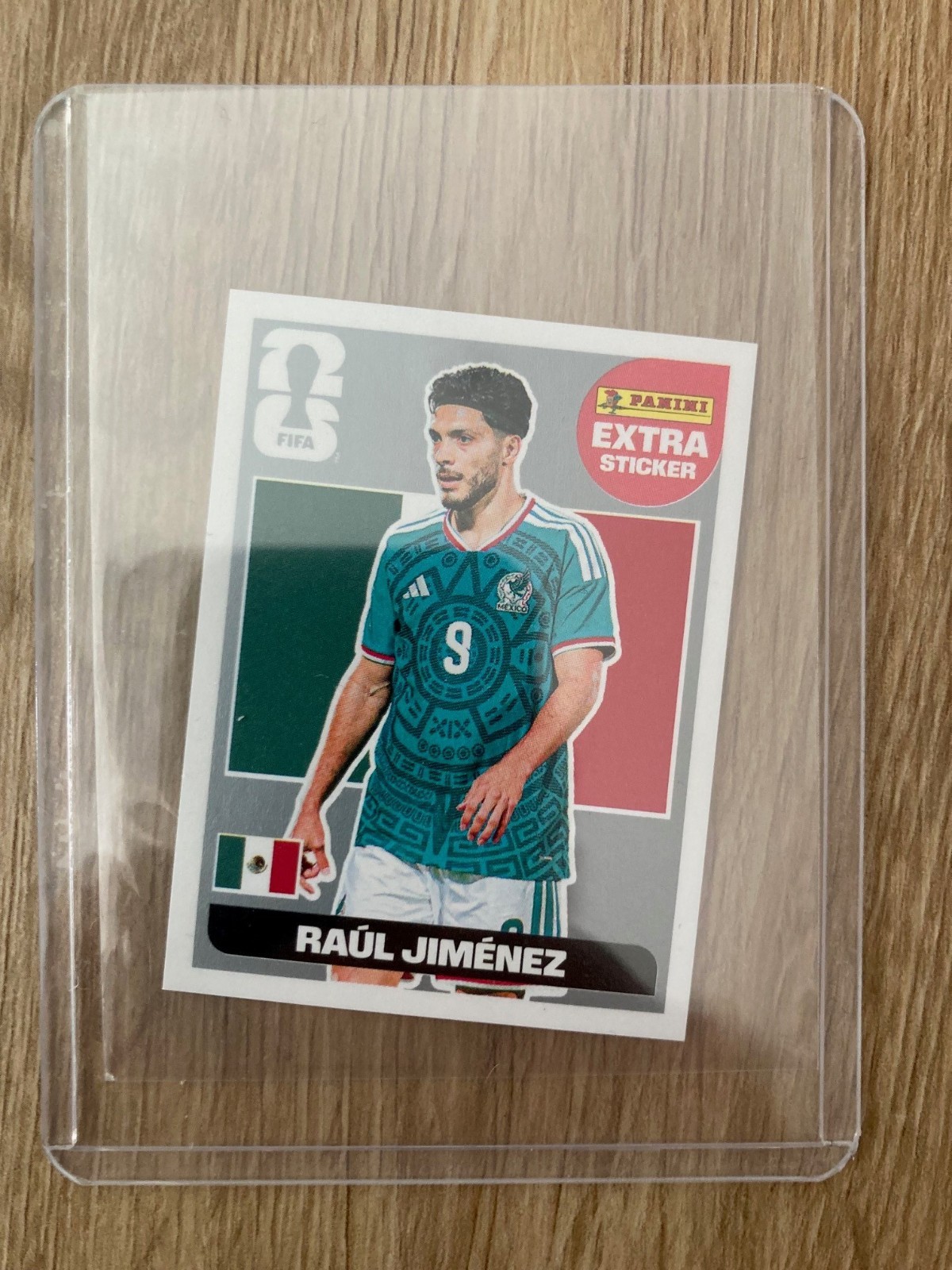 Panini FIFA World Cup 2026 Extra Sticker Raul Jimenez Silver/Siver with Toploader
