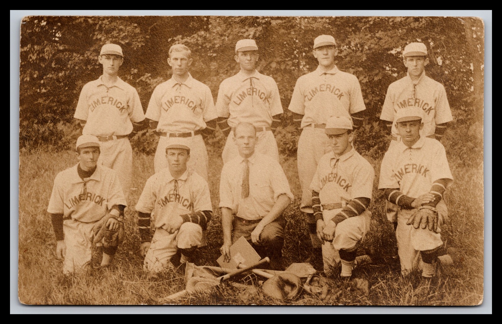 Post Card - Limerick Baseball Team That Beat The Boston Red Sox In 1912 &\'13