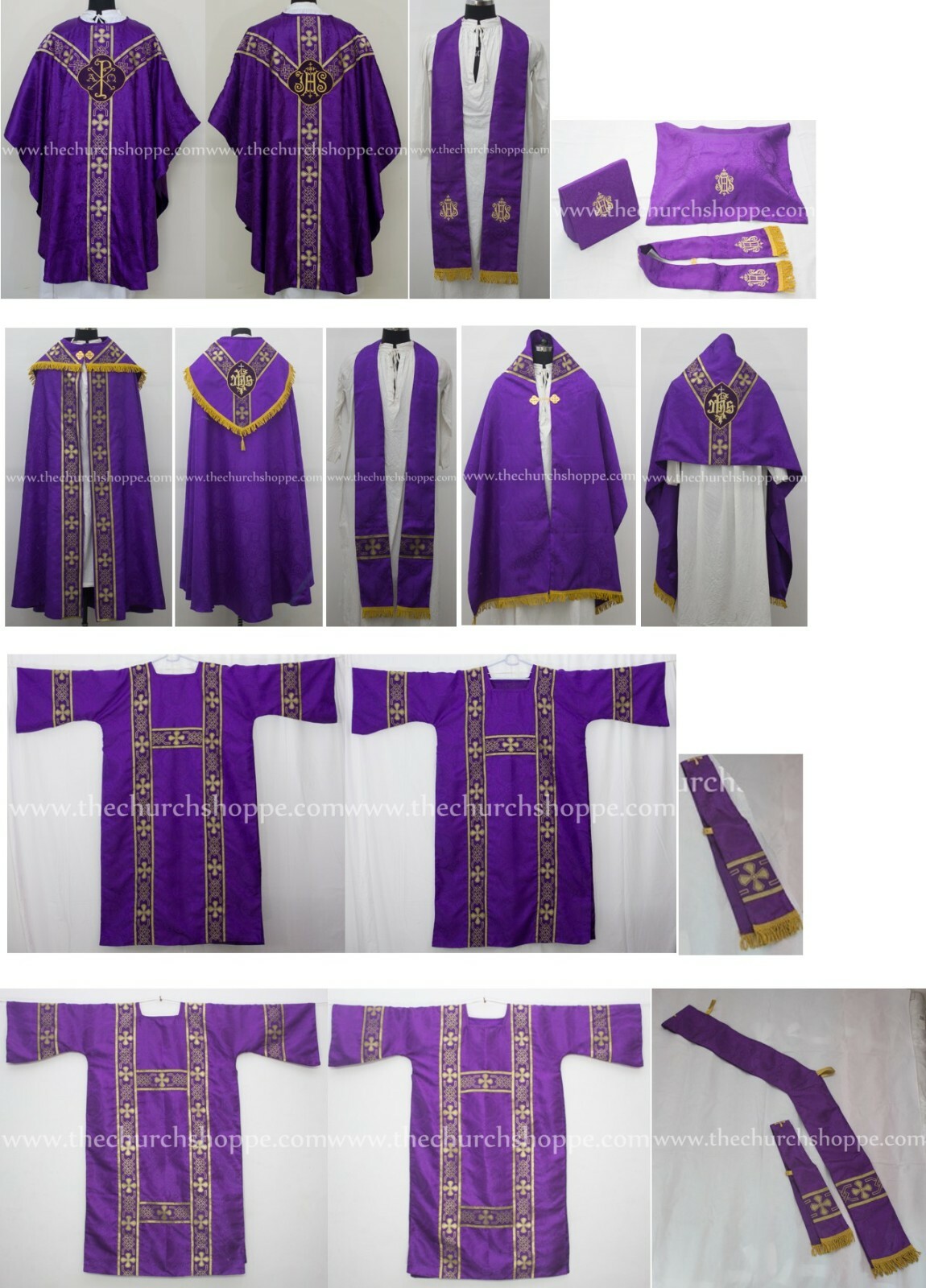 Gothic Violet Solemn High Mass Set