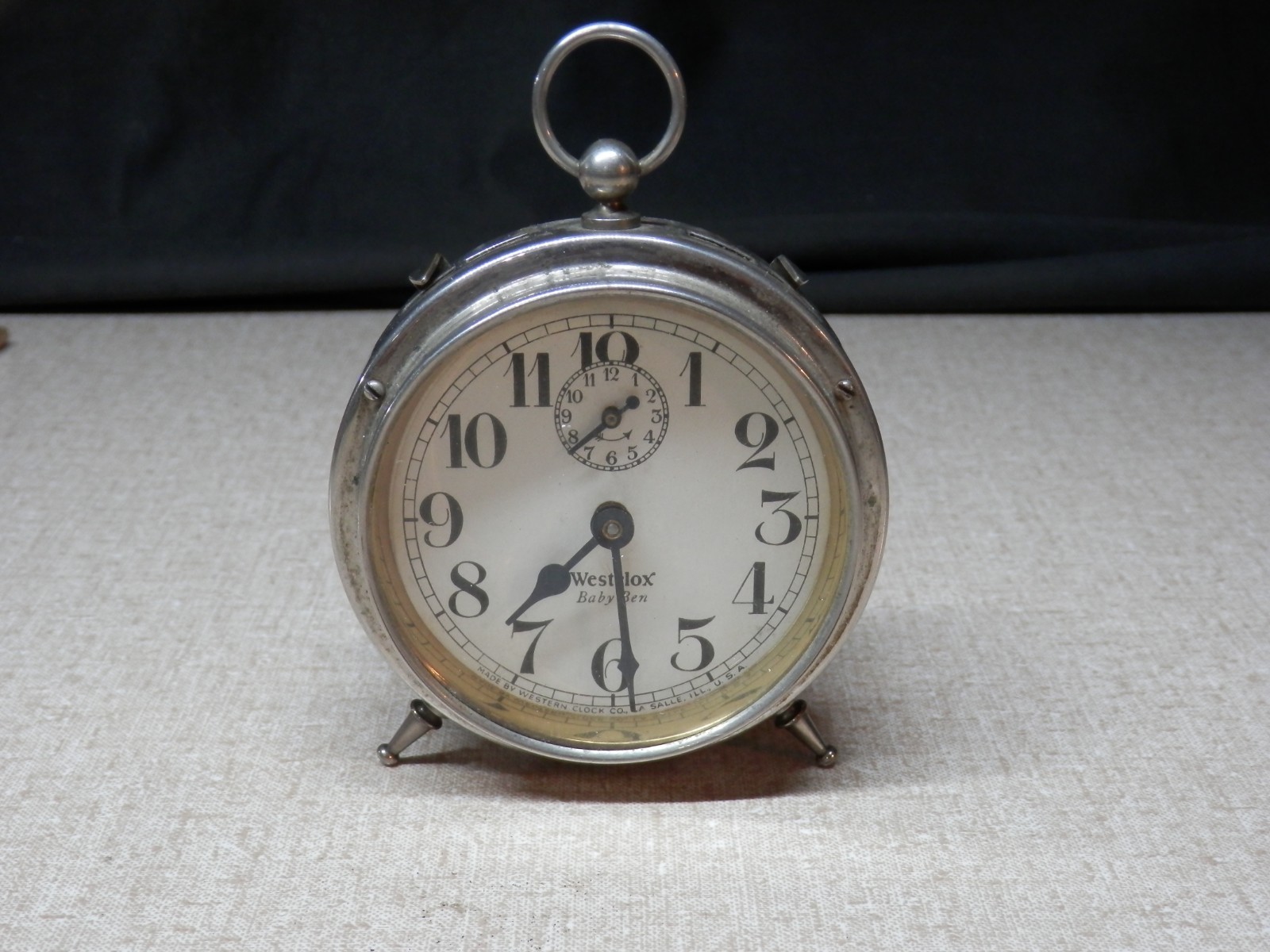 1920s Westclox Baby Ben Alarm Clock - Working