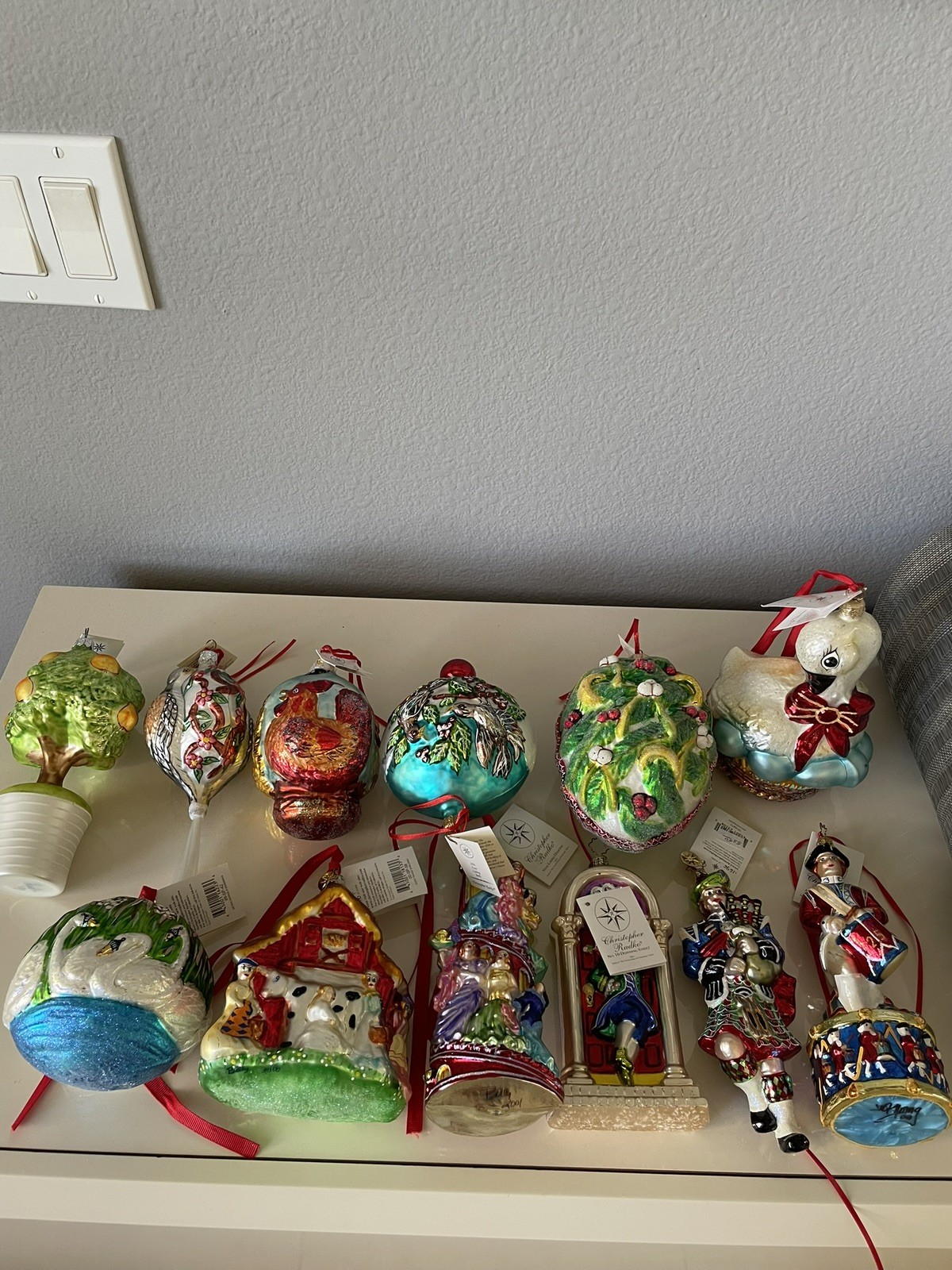 CHRISTOPHER RADKO  12 Days Christmas complete set signed