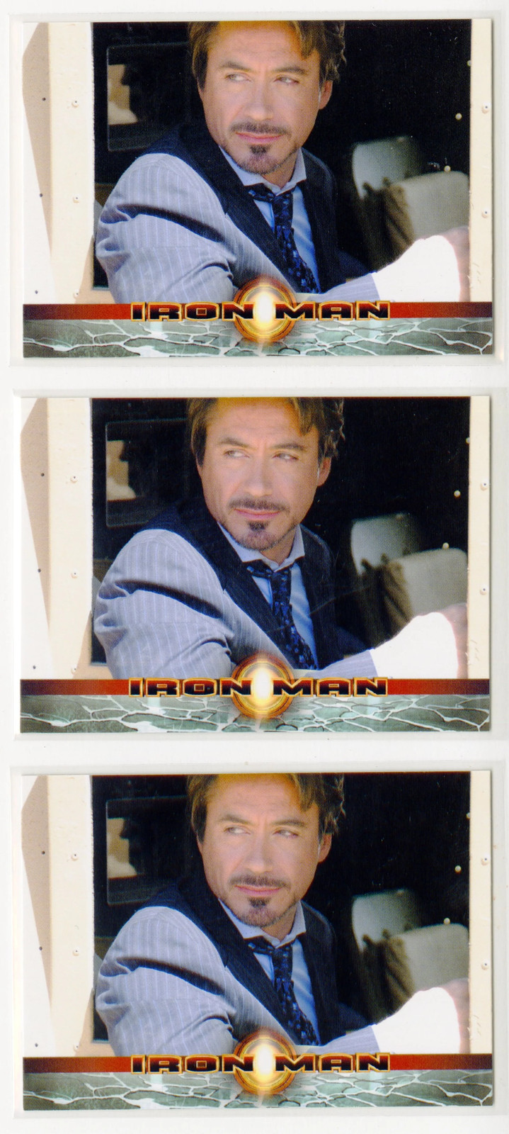(4) 2008 Iron Man Movie #2 Trading Card - Billionaire Tony Stark Robert Downey J