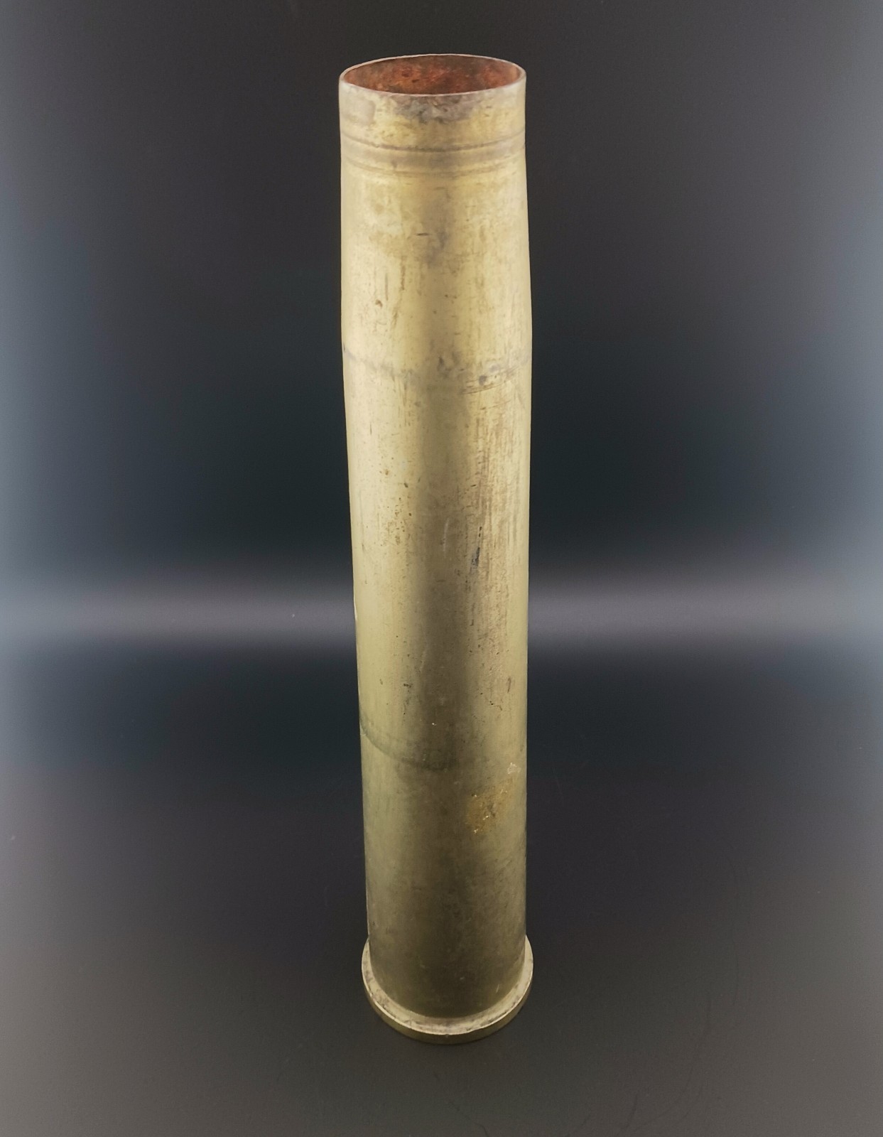 Brass Shell Case Trench Art   Artillery Vintage Military 40MM MK3 Navy 12-55