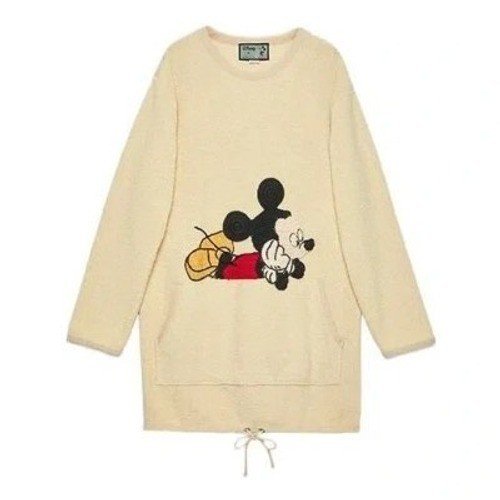 Disney x Gucci Mickey Mouse Wool Sweatshirt Dress XS Made in Italy XS/Small