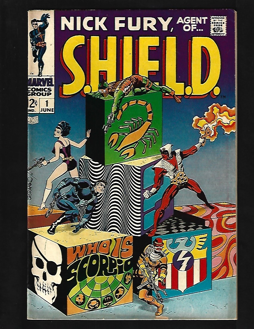 Nick Fury Agent of SHIELD #1 FN Steranko Dum Dum Dugan Val 1st Scorpio