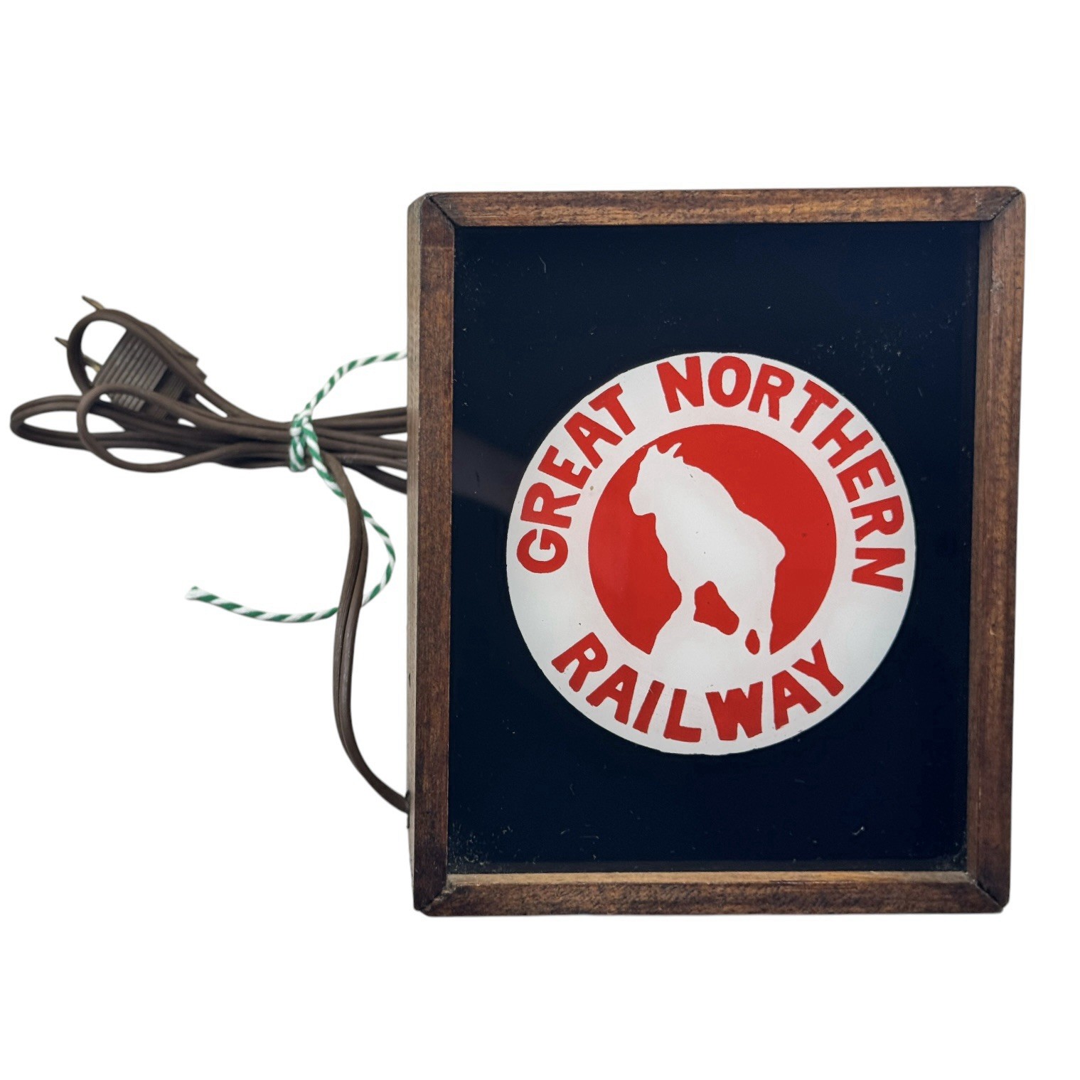 GREAT NORTHERN RAILWAY MODEL RAILROAD LIGHT • NEAT COLLECTOR ITEM